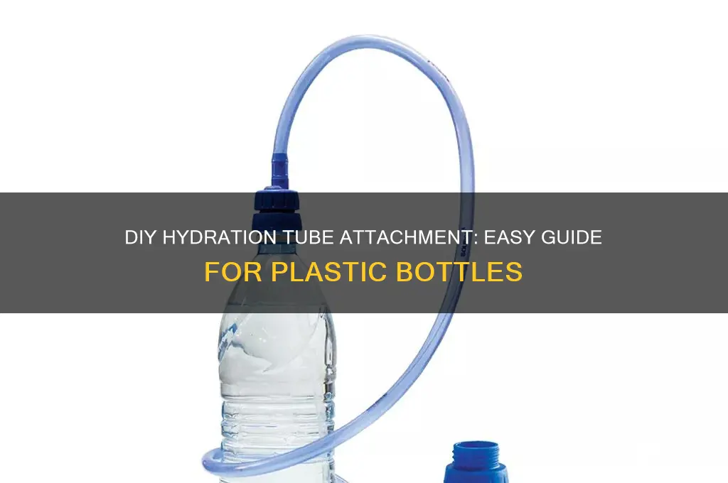 how to attach a hydration tube to plastic bottle