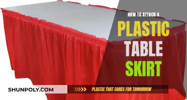 Attaching a Plastic Table Skirt: An Easy Guide