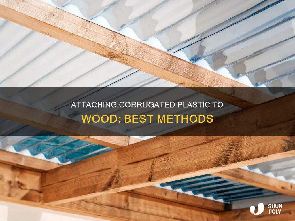 how to attach corrugated plastic to wood