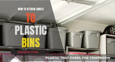 Attaching Labels to Plastic Bins: The Best Methods