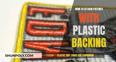 Attaching Patches: Plastic Backing Guide