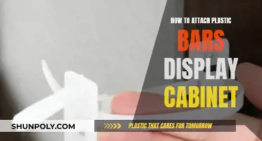 Attaching Plastic Bars to Your Display Cabinet