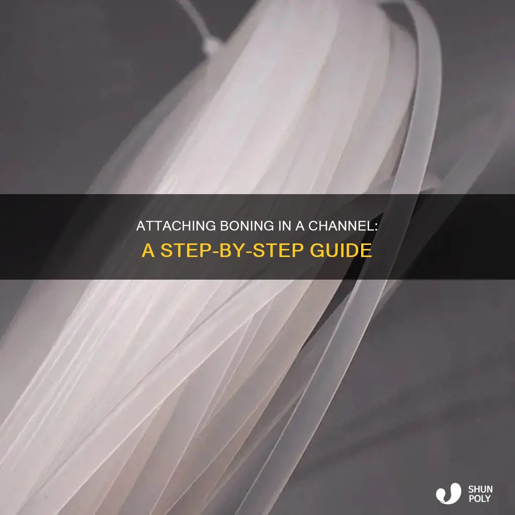 how to attach plastic bonining in channel
