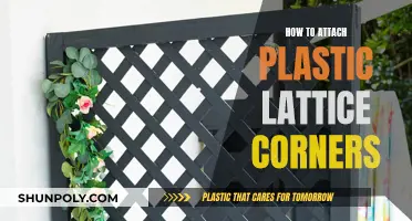 Attaching Plastic Lattice Corners: Easy and Quick Guide