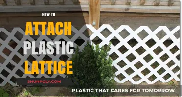 Secure and Stylish: Attaching Plastic Lattice with Ease
