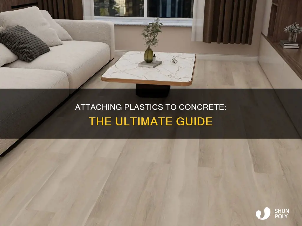 how to attach plastic to concrete