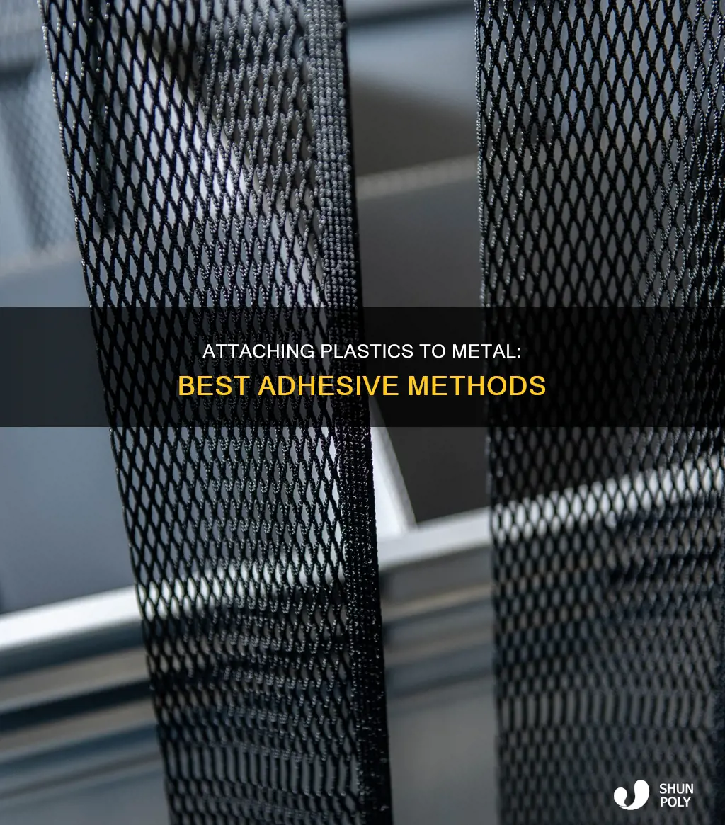 how to attach plastic to metal frame