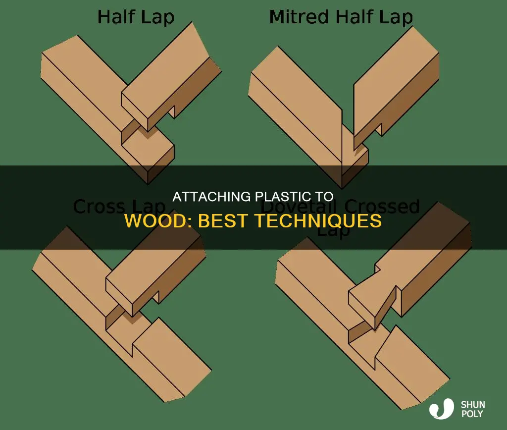 how to attach plastic to wood