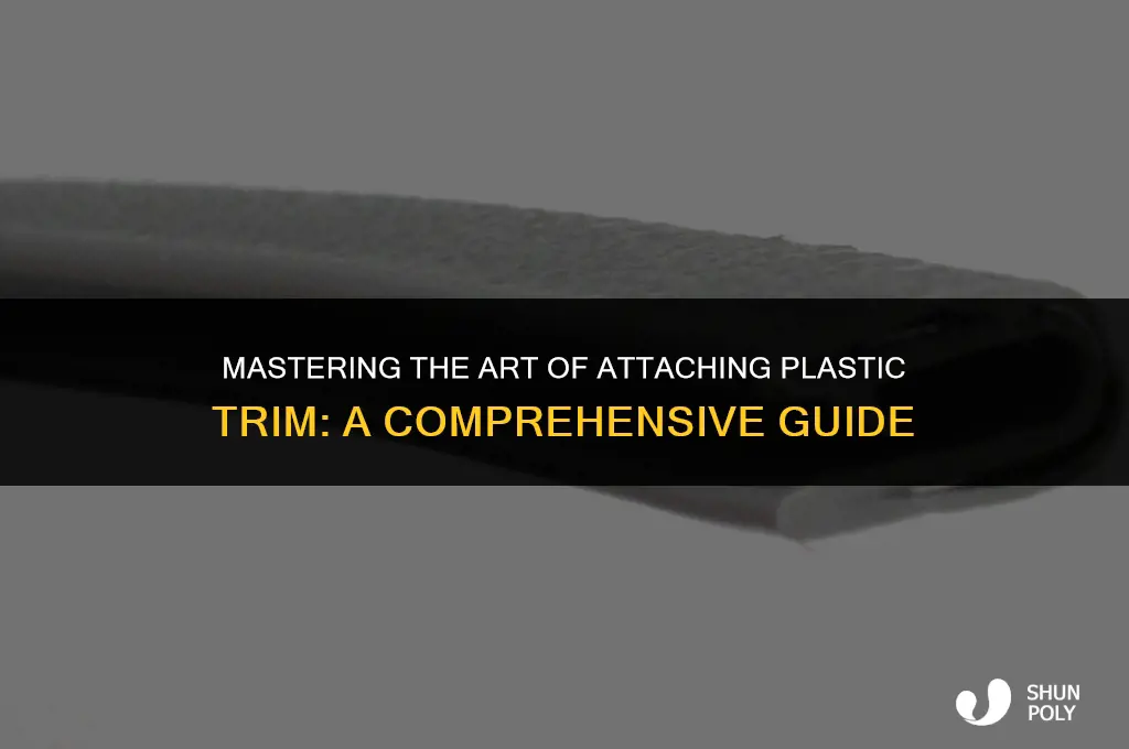 how to attach plastic trim