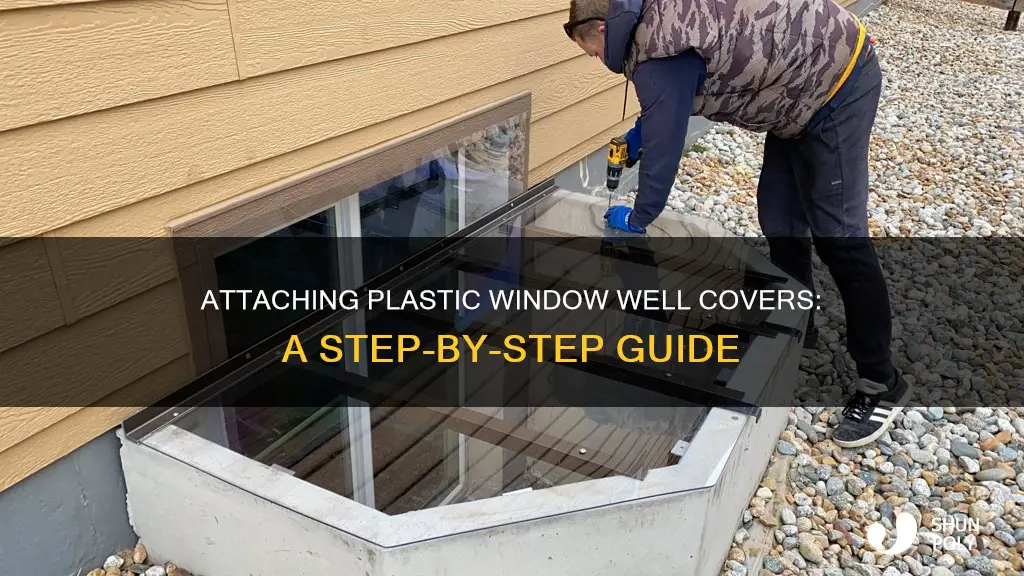 how to attach plastic window well covers