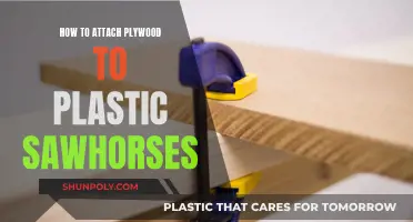 Attaching Plywood to Plastic Sawhorses: A Quick Guide