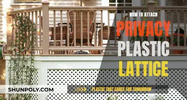 Attaching Privacy Plastic Lattice: Easy Steps for Installation