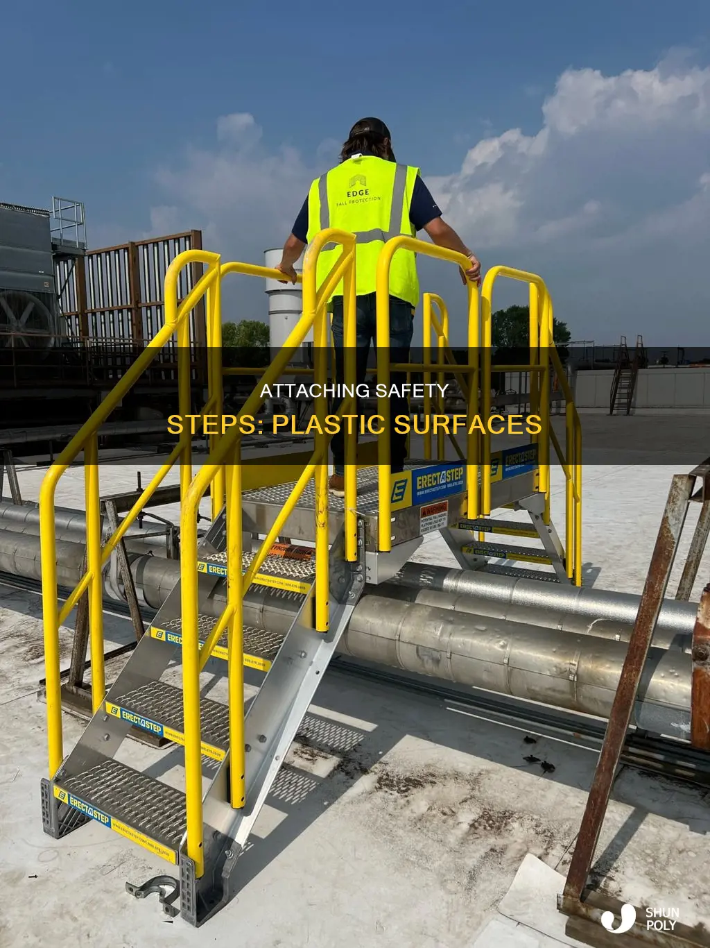 how to attach safety step to plastic