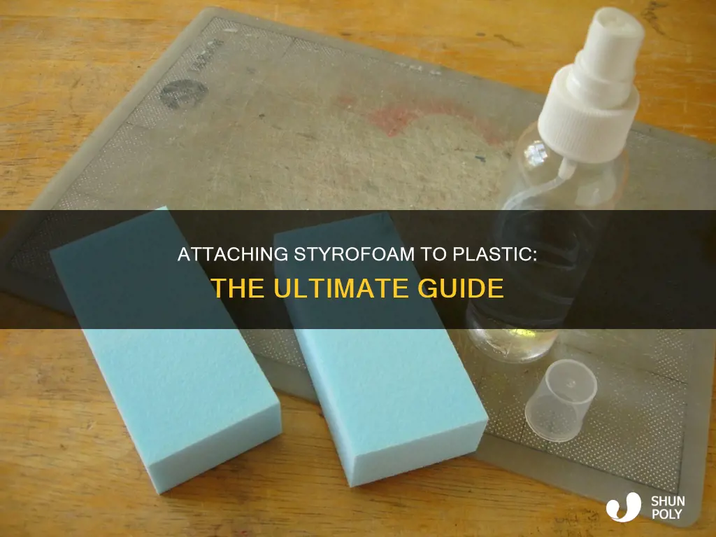 how to attach stryfoam to plastic