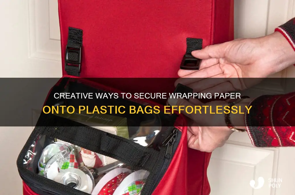 how to attach wrapping to plastic bag