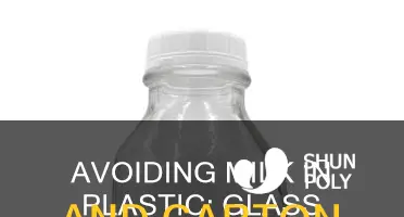 how to avoid milk in plastic containers
