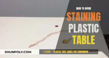 Keep Your Plastic Table Stain-Free: Tips and Tricks