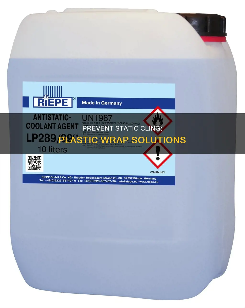 how to avoid static cling with plastic