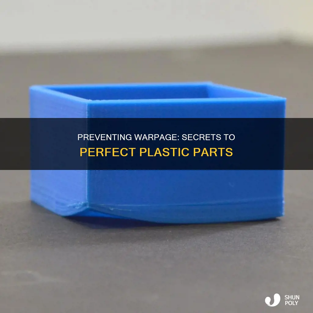 how to avoid warpage in plastic parts