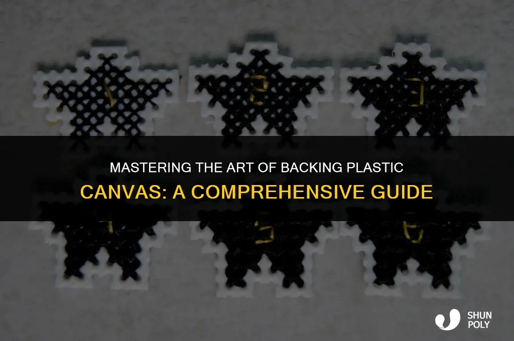 how to back plastic canvas