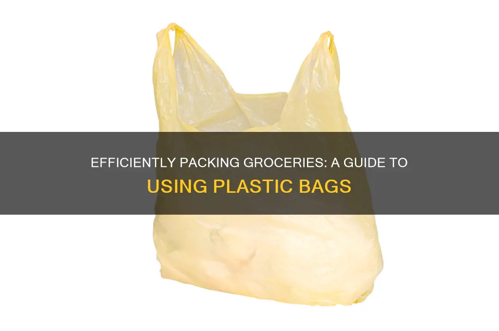 how to bag groceries in plastic bags