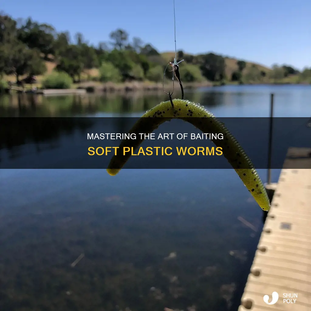 how to bait soft plastic worms