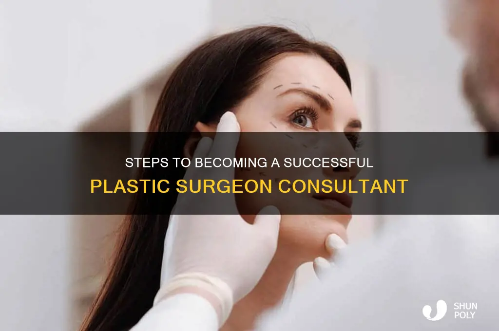 how to become plastic surgeon consultant