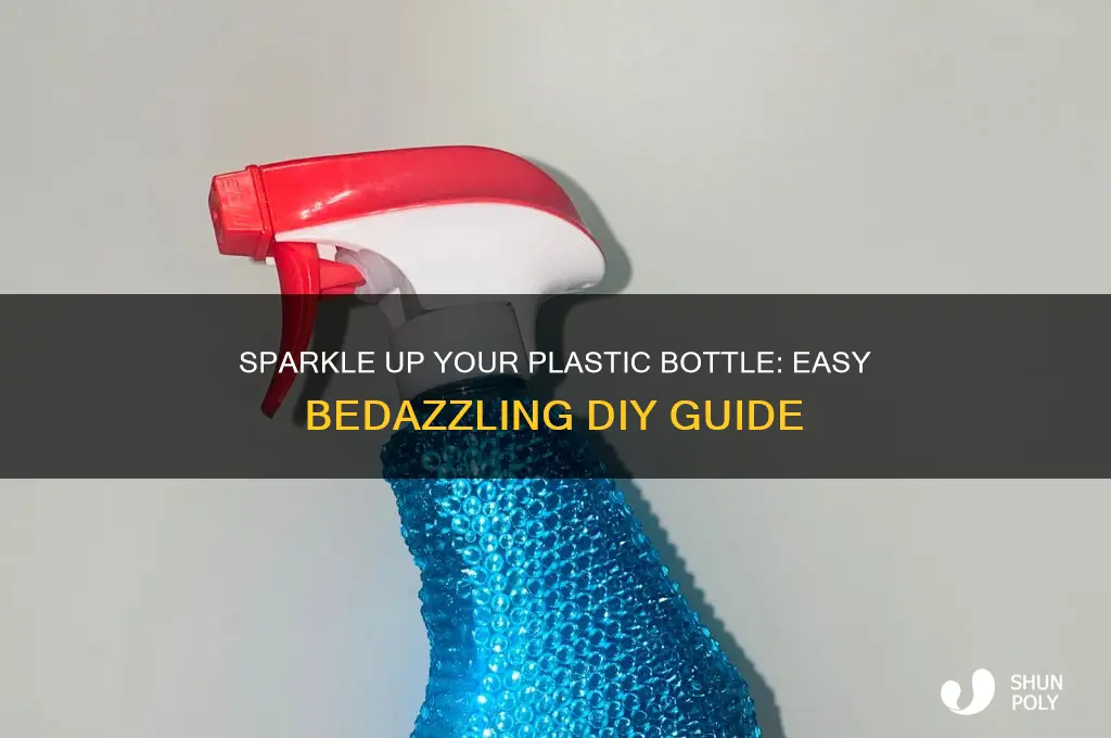 how to bedazzle a plastic bottle