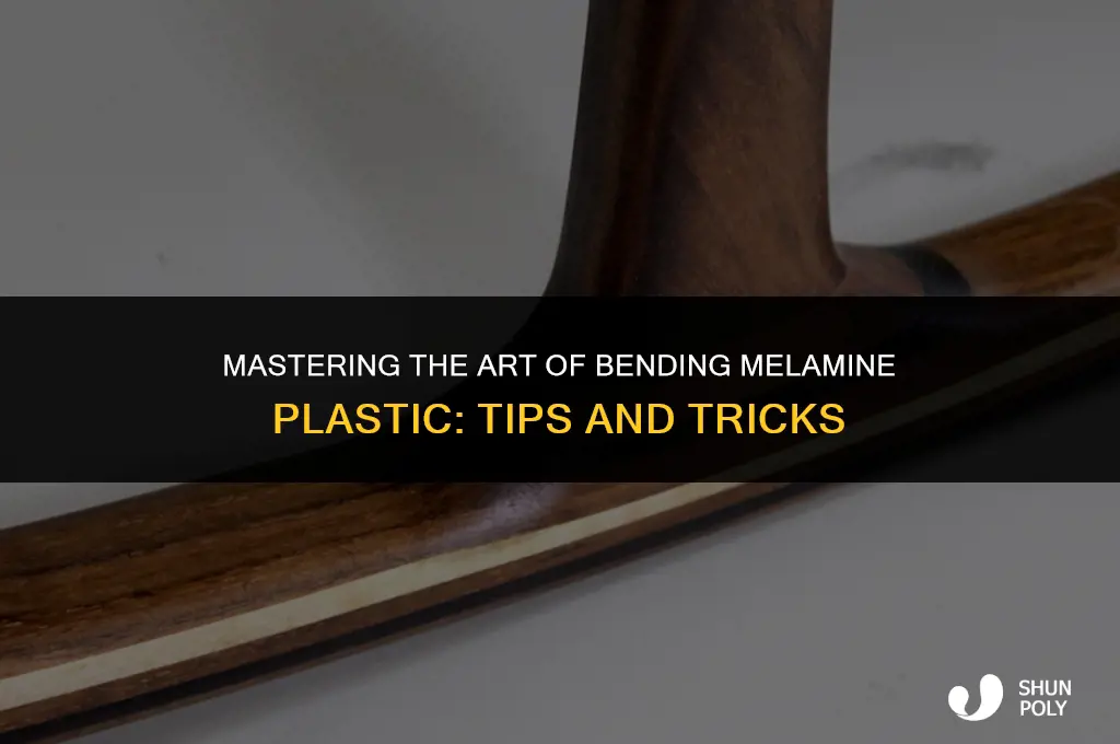 how to bend melamine plastic