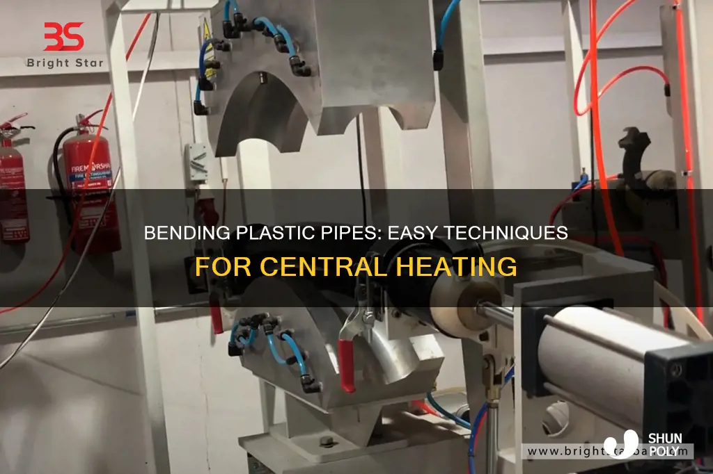 how to bend plastic central heating pipe