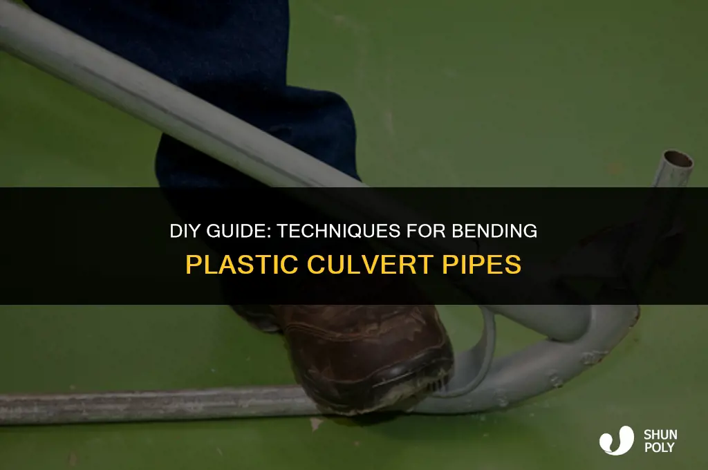 how to bend plastic culvert
