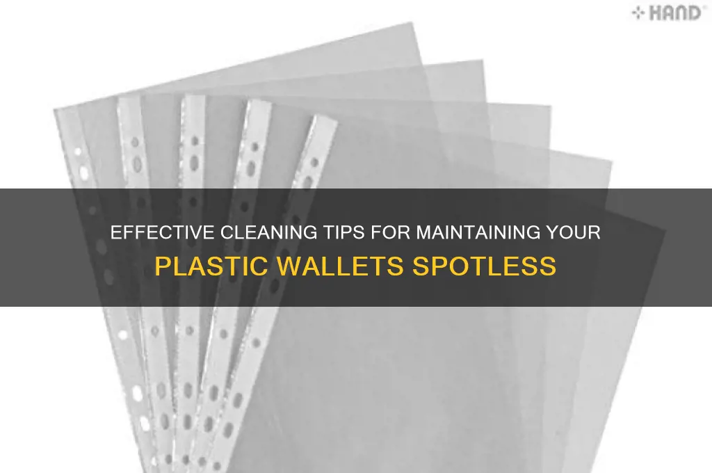 how to best clean plastic wallets