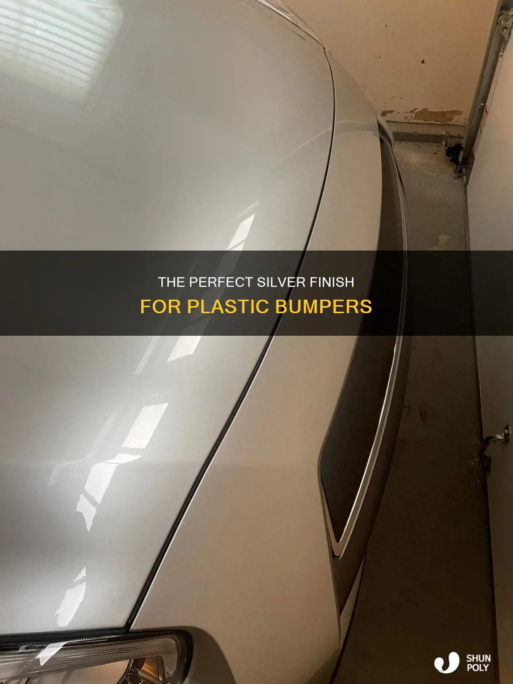 how to best paint silver plastic bumper