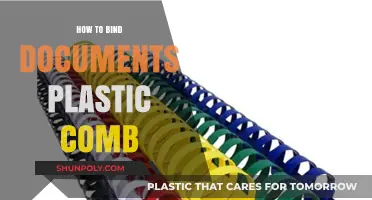 Binding Documents: Plastic Comb Style