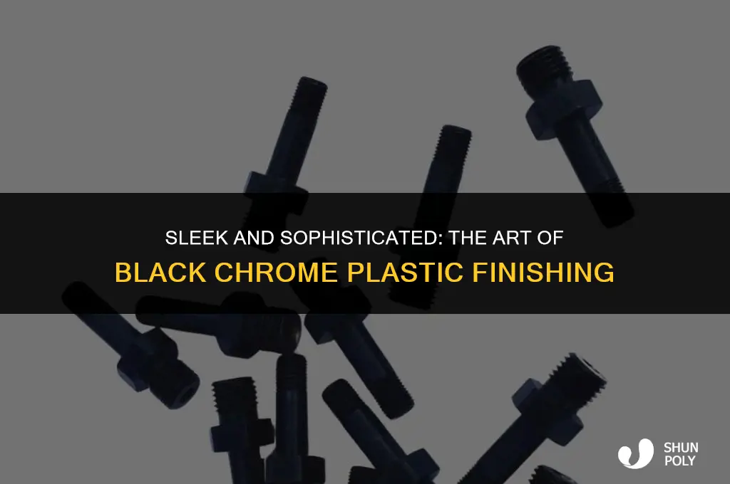 how to black chrome plastic