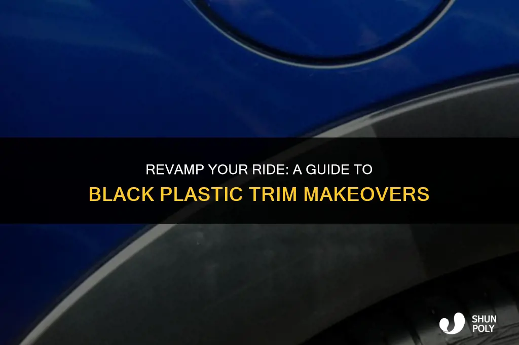 how to black plastic trim