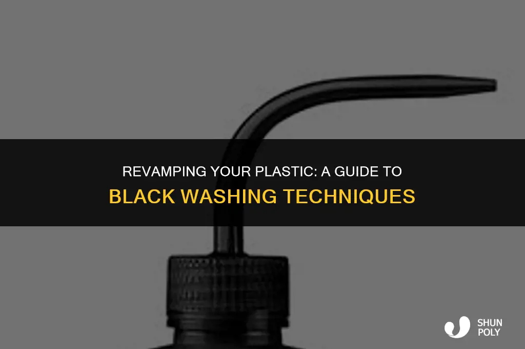 how to black wash plastic