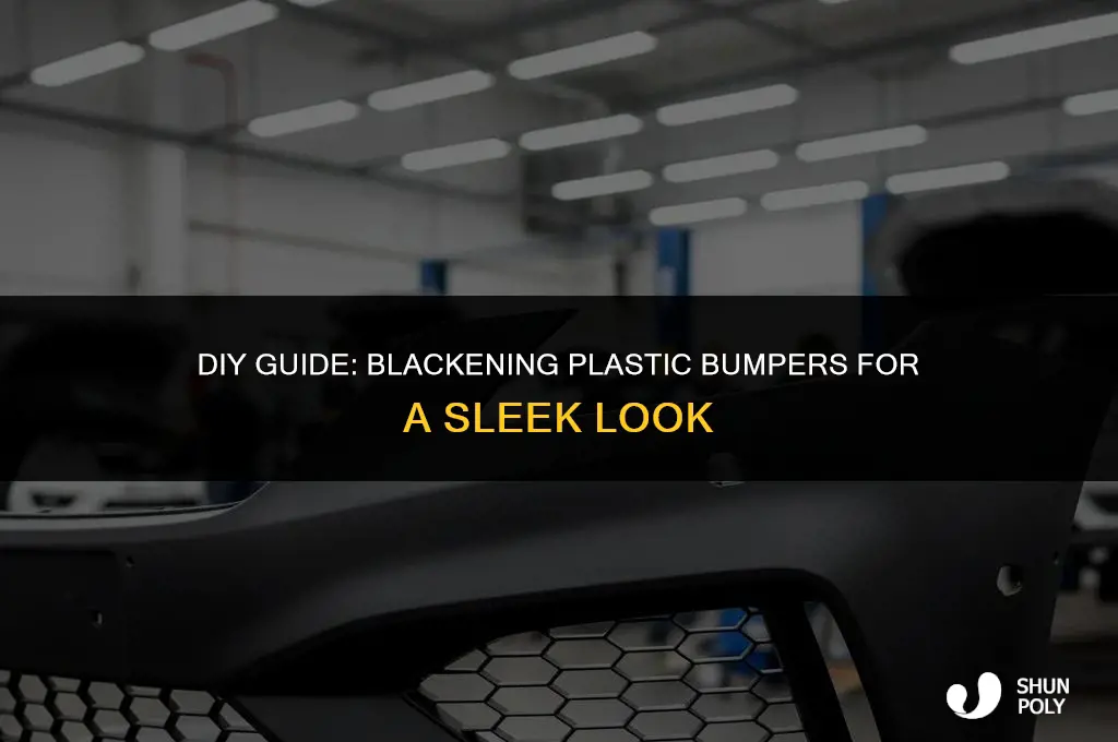 how to blacken plastic bumpers