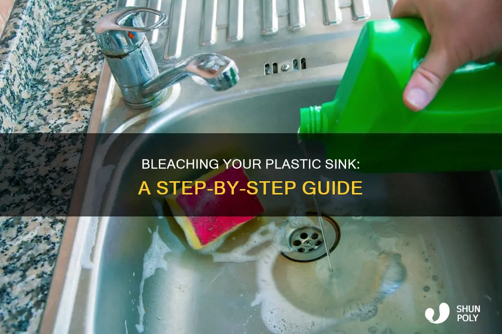 how to bleach a plastic sink