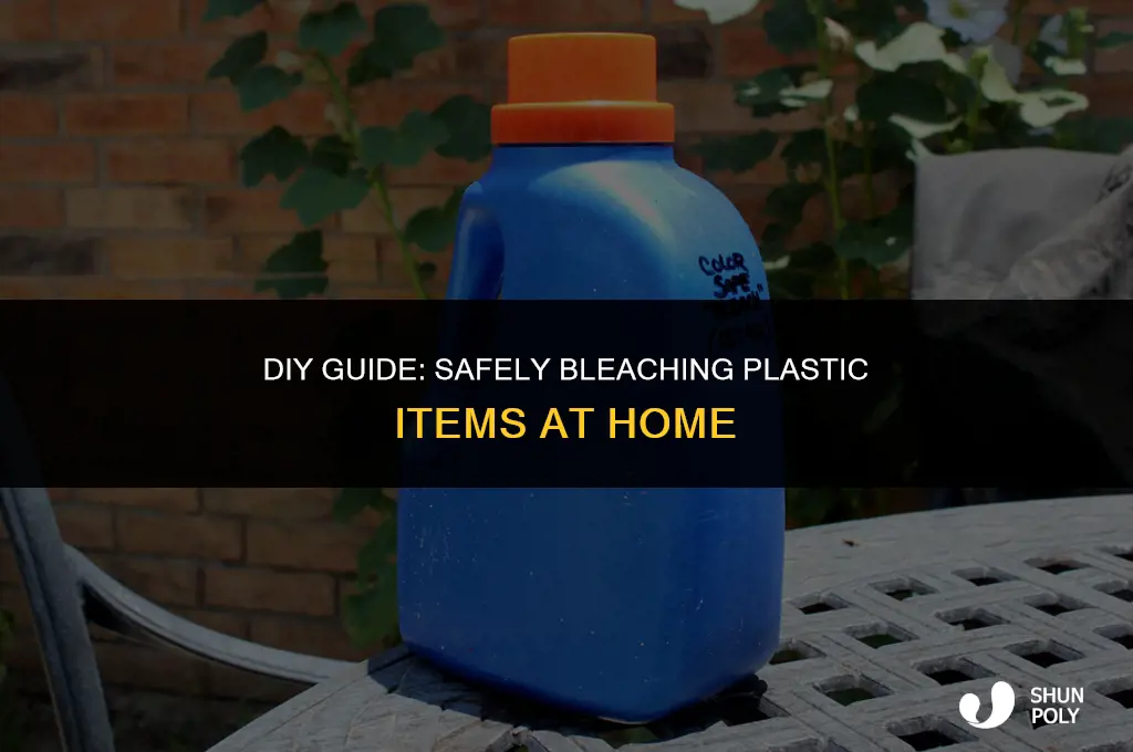 how to bleach plastic
