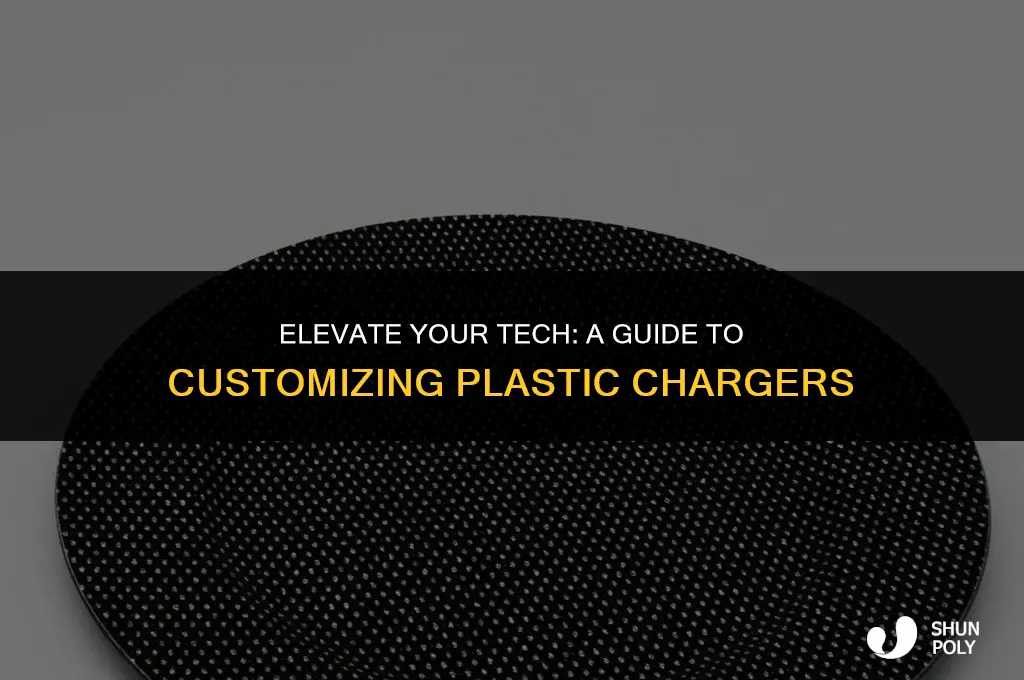 how to bling plastic charger