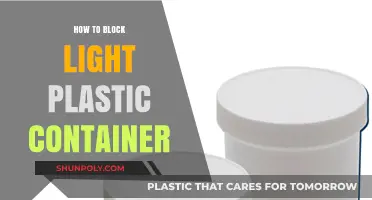 Blocking Light: Plastic Container Hacks