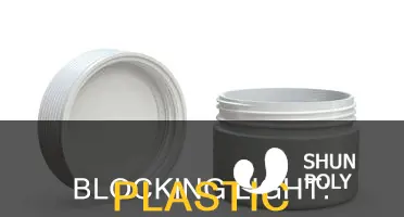 how to block light plastic container