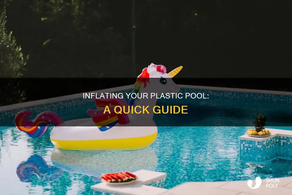 how to blow up a plastic pool