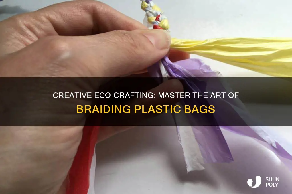 how to braid plastic bags