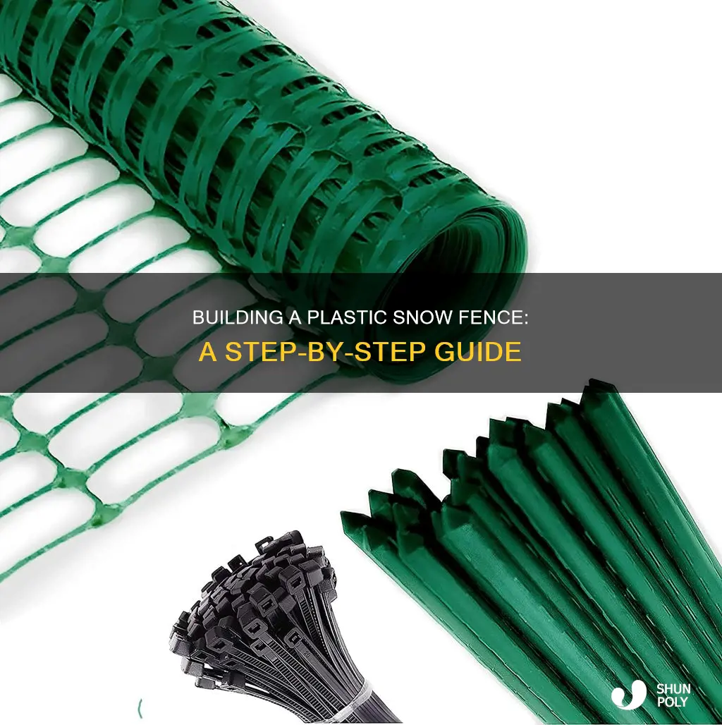 how to build plastic snow fence