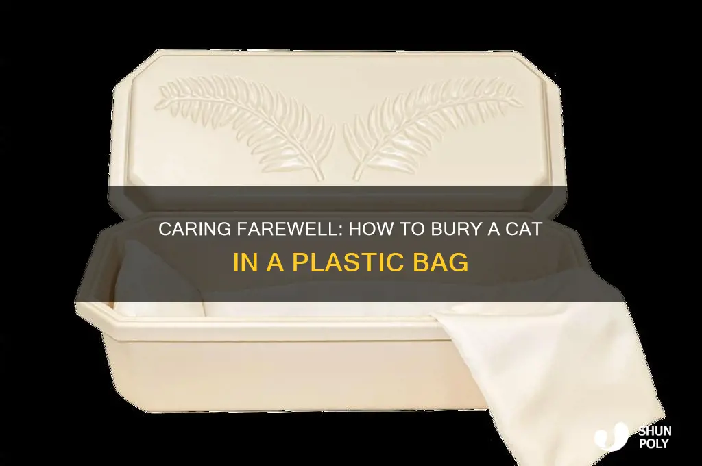 how to bury a cat plastic bag