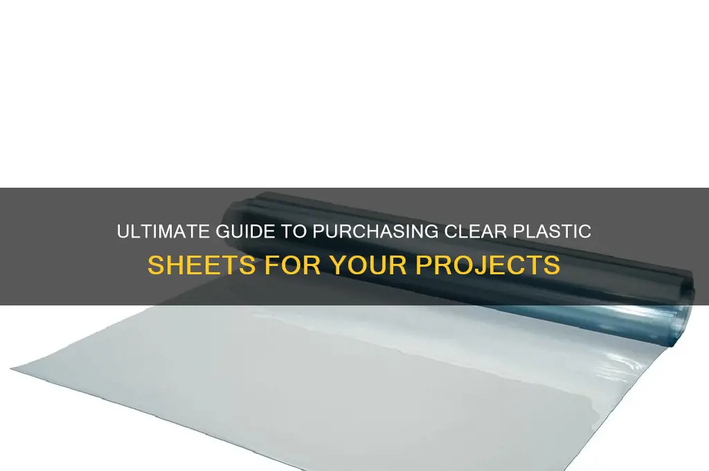 how to buy clear plastic in sheets