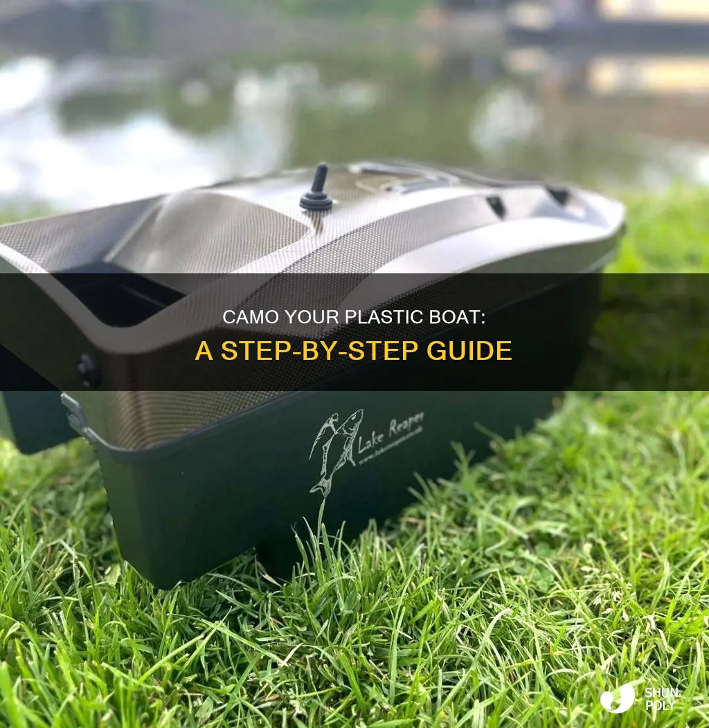 how to camo a plastic boat