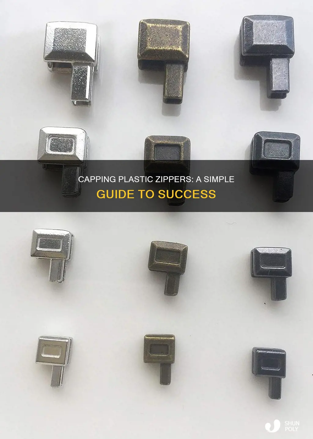 how to cap a plastic zipper